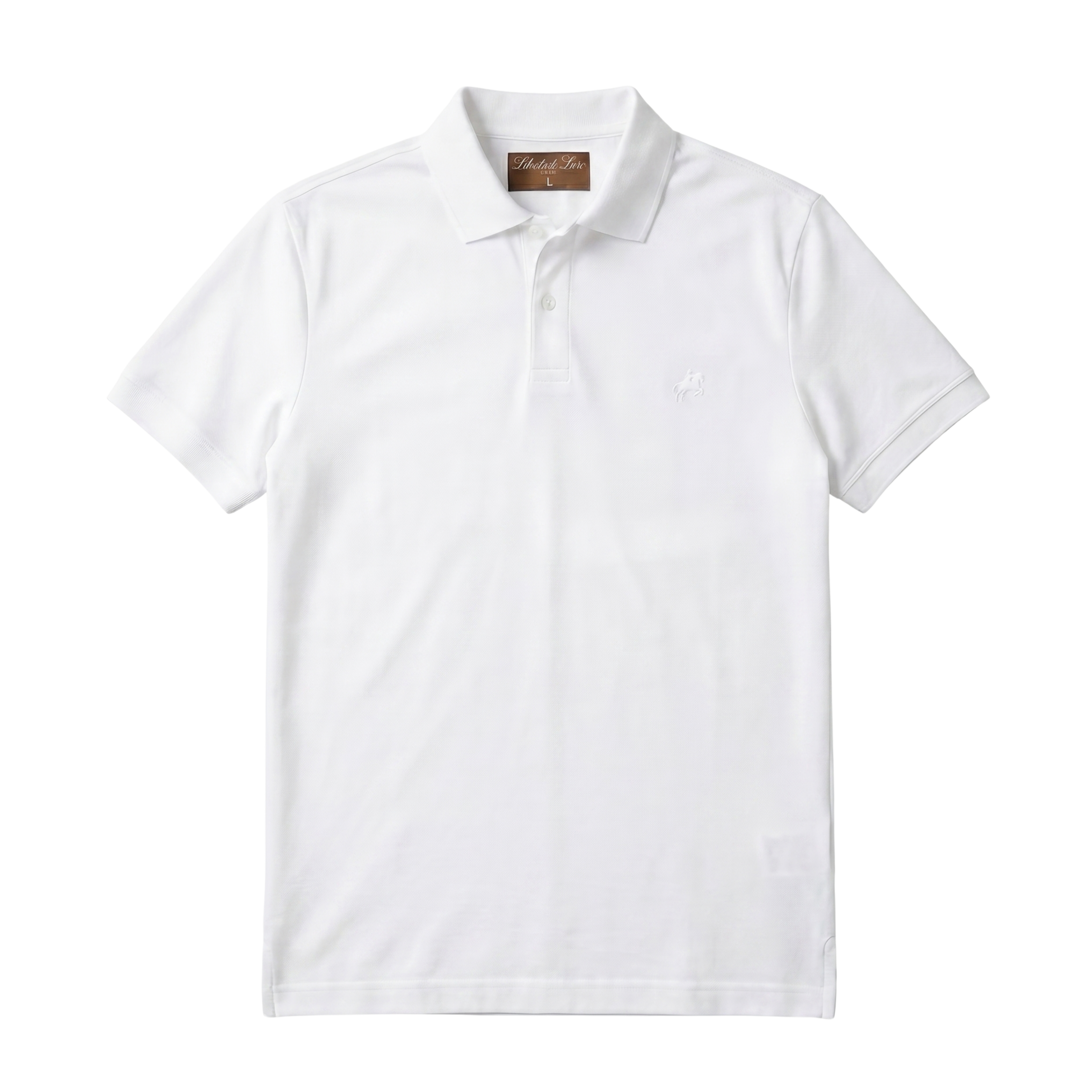 White Custom-Fit Poloshirt