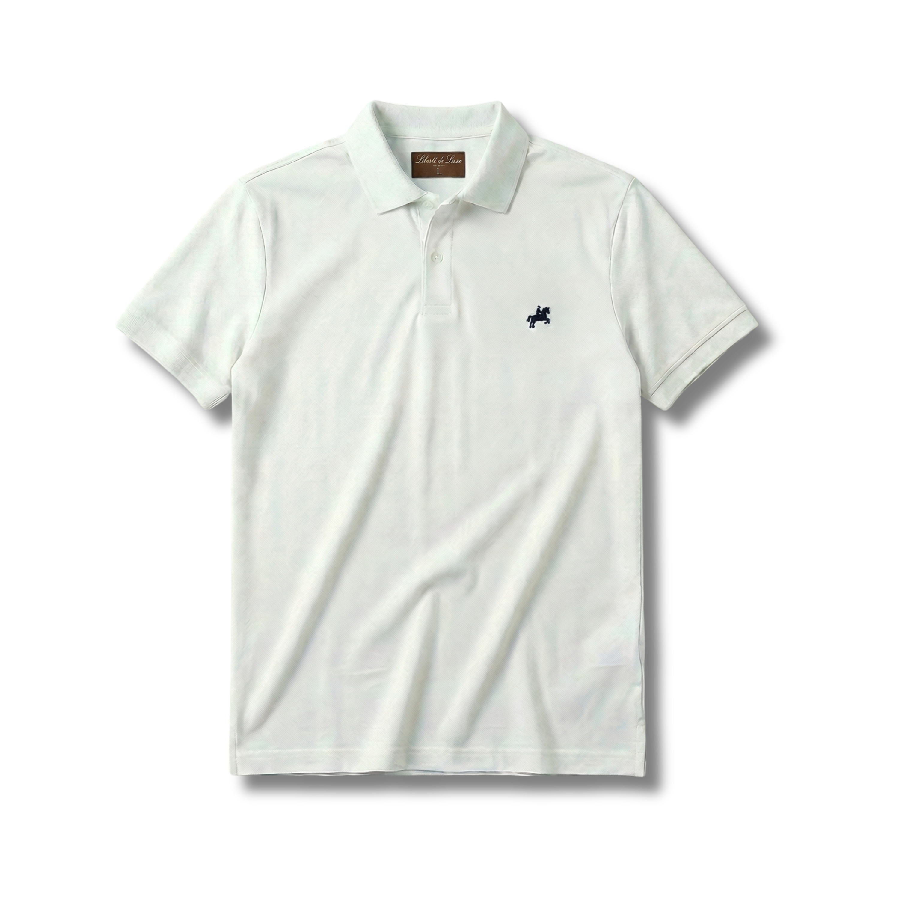 White Custom-Fit Poloshirt