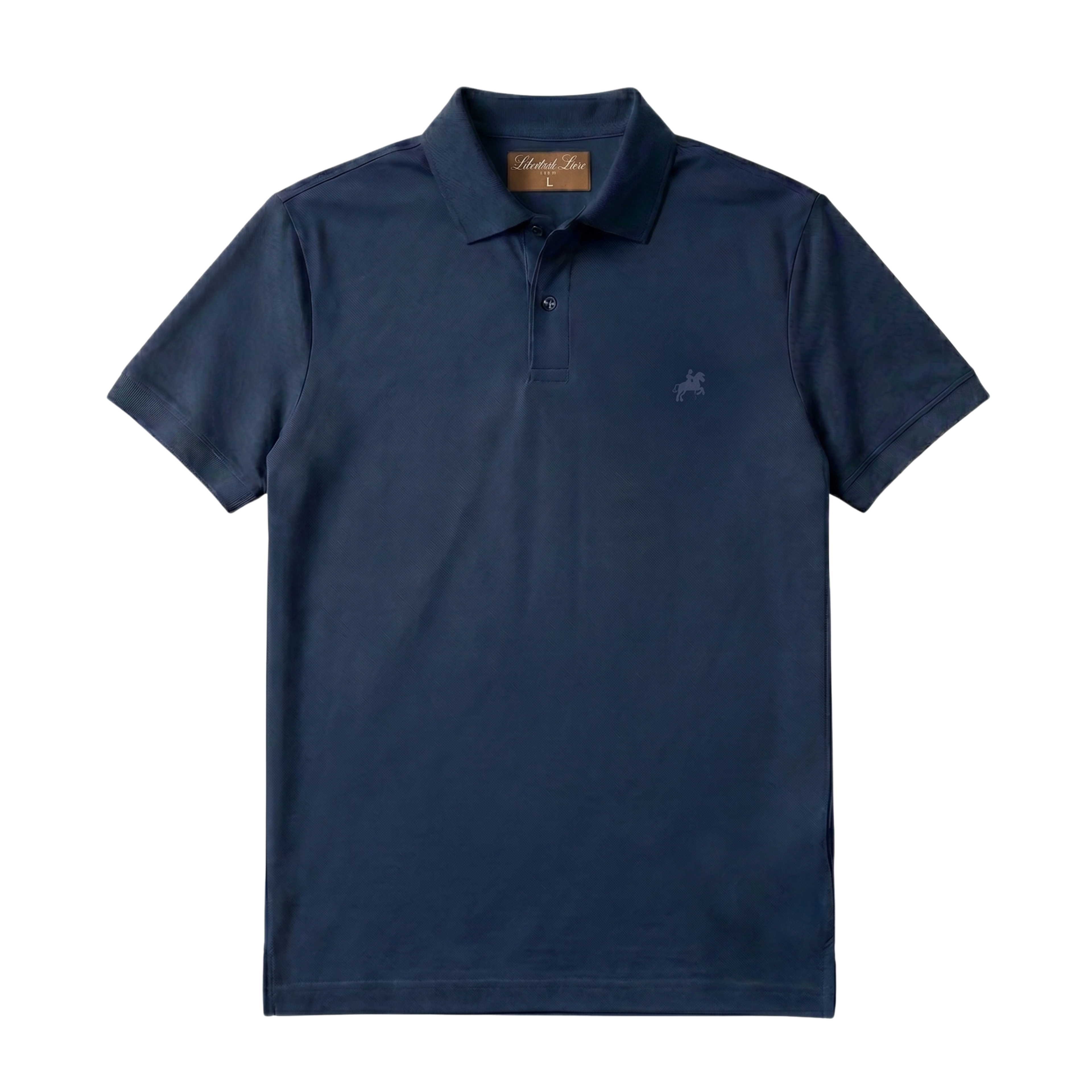 Navy Custom-Fit Poloshirt