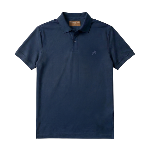 Navy Custom-Fit Poloshirt