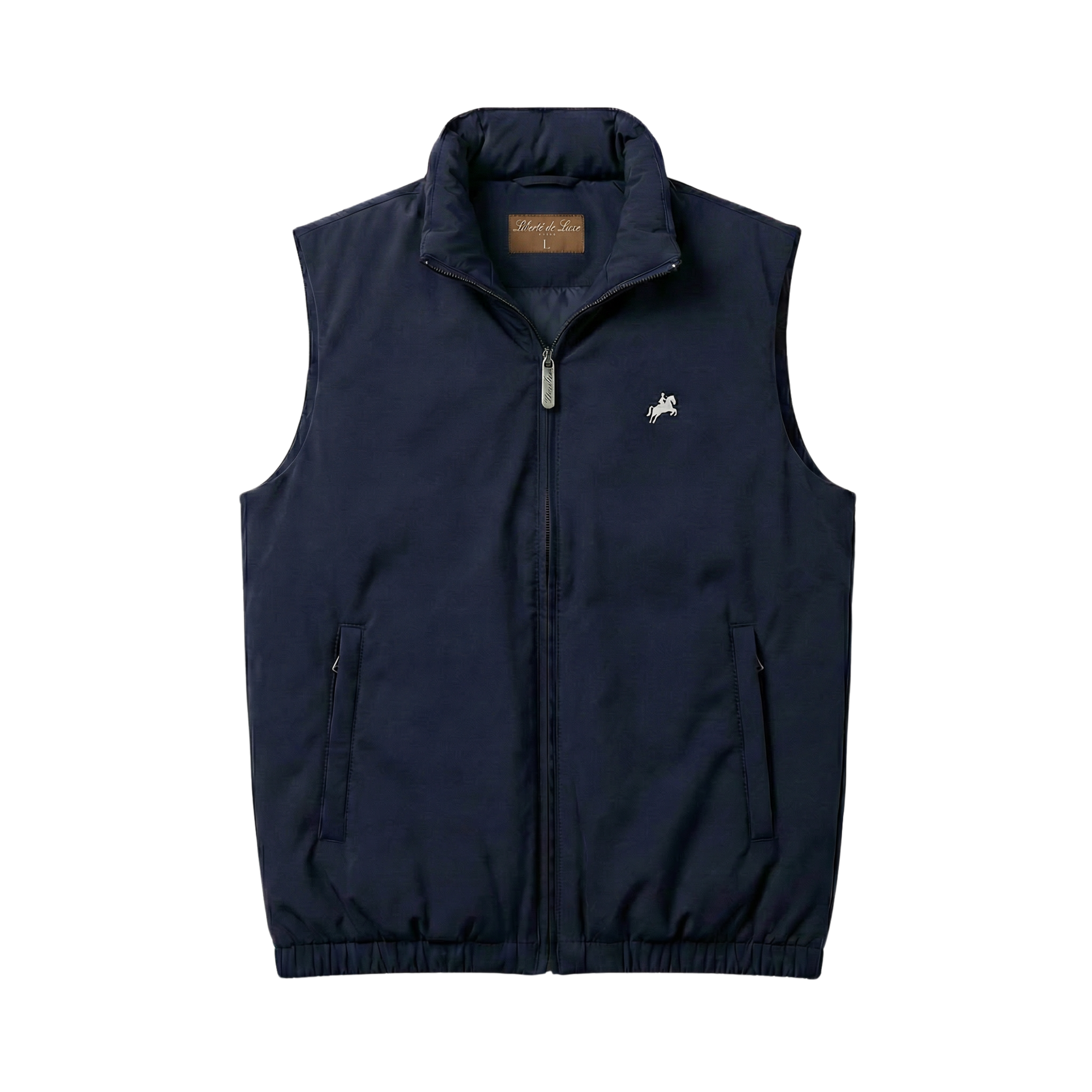 Navy Padded Vest – product photo