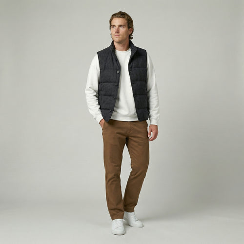 Charcoal Cotton Vest