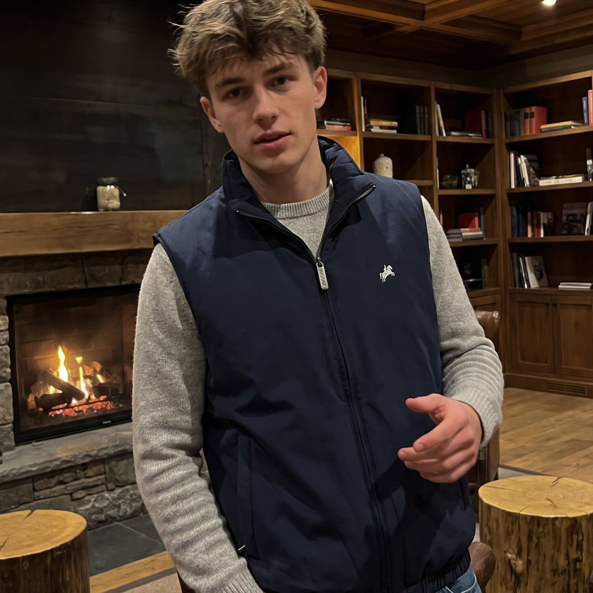 Navy Padded Vest
